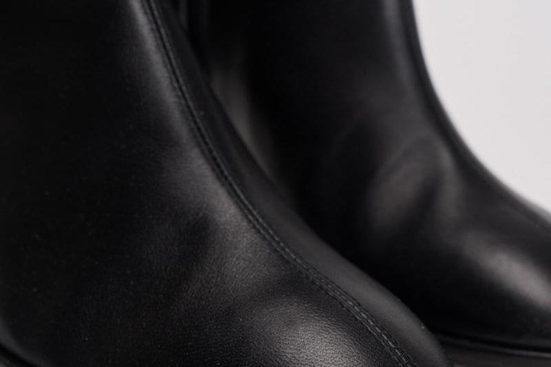 Stivali punta tonda in pelle KLND65ST BLACK AEYDE 