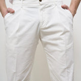 Pantalone uomo bianco Tiberio TIBERIO 325127120 BRIGLIA 