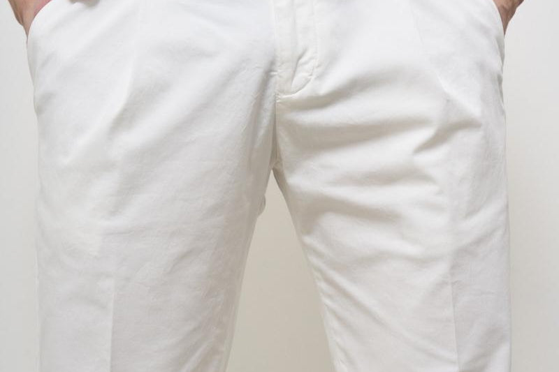 Pantalone uomo bianco Tiberio TIBERIO 325127120 BRIGLIA 