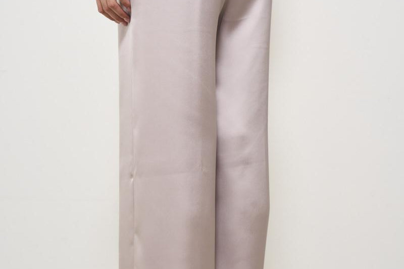 Pantaloni donna satinati rosa PT000008D 1985 HERNO 