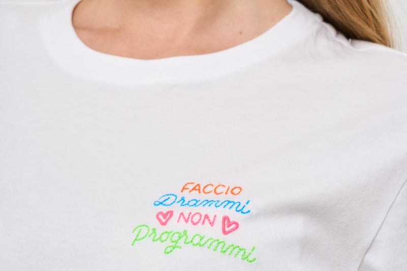 T-shirt donna girocollo bianca EMILIE 06663H MC2 SAINT BARTH 