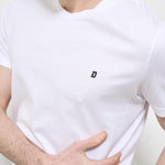 T-shirt uomo girocollo bianca US198 JF0271UZL4000 DONDUP 
