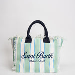 Borsa donna Vanity a righe verde salvia e bianca VANITY 00937L MC2 SAINT BARTH 