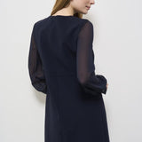 Abito donna blu corto RITMO 1032705 MAX MARA STUDIO 