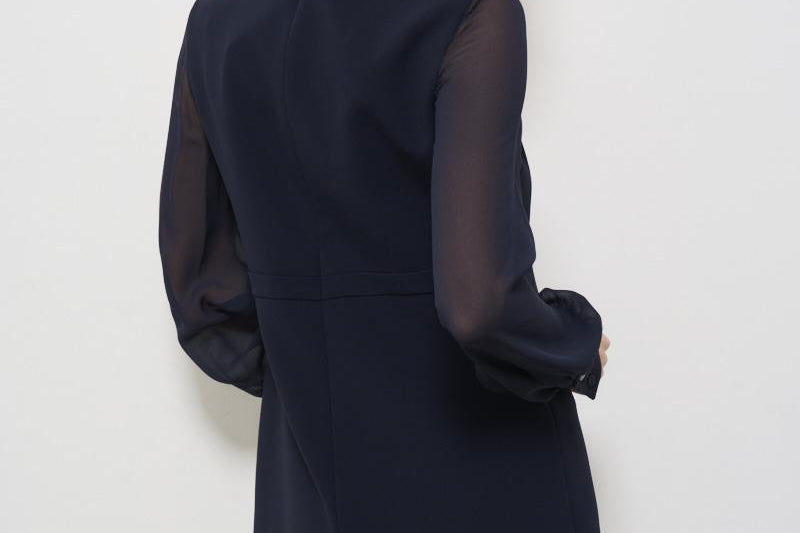 Abito donna blu corto RITMO 1032705 MAX MARA STUDIO 