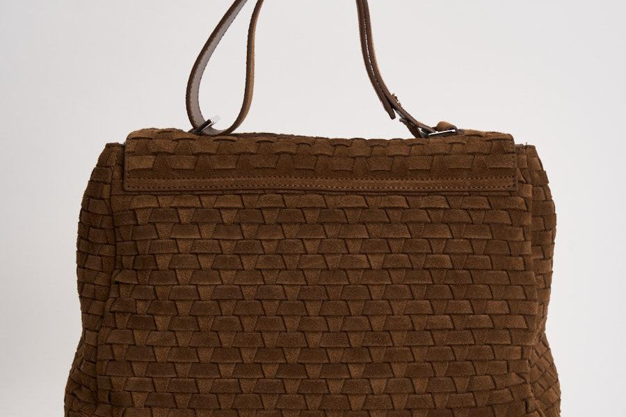 Borsa donna Sveva midi in suede marrone BT2006 COCOA ORCIANI 