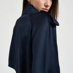 Trench donna lungo viscosa blu 11779 NAVY ANINE BING 