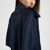 Trench donna lungo viscosa blu 11779 NAVY ANINE BING 