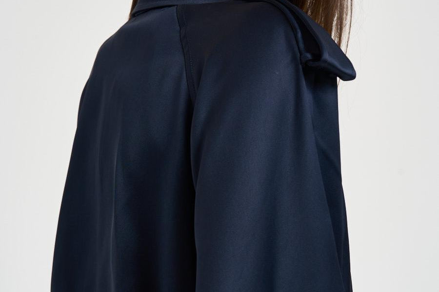 Trench donna lungo viscosa blu 11779 NAVY ANINE BING 