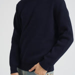 Maglia uomo girocollo blu notte GMP00841 P00066250486 GOLDEN GOOSE 