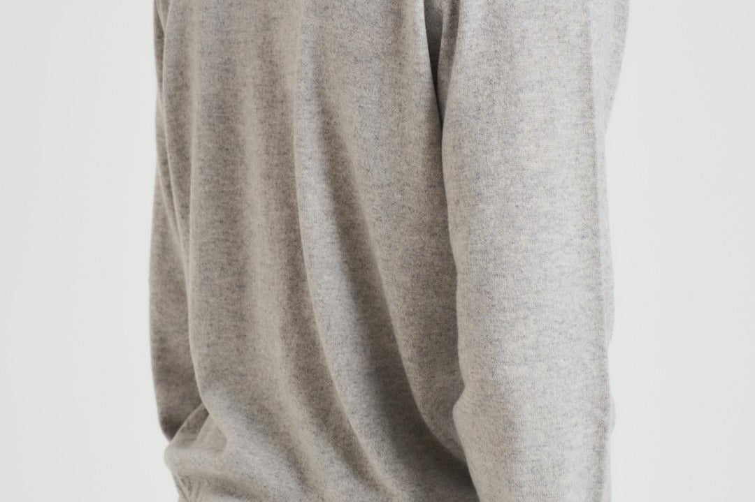 Maglia uomo con zip grigio chiaro FZ1ML WC12R900 FILIPPO DE LAURENTIS 