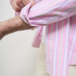 Camicia uomo a righe rosa Oxford 710928918 004 RALPH LAUREN 