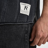 T-shirt uomo in maglia nera 100533 47VINTAGEGREY REPRESENT 