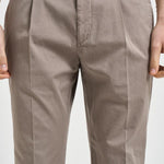 Pantalone uomo gamba dritta tortora ARECHI 108195 SANTANIELLO 