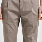 Pantalone uomo gamba dritta tortora ARECHI 108195 SANTANIELLO 