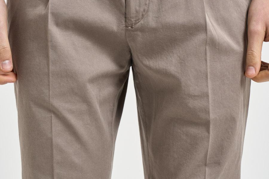 Pantalone uomo gamba dritta tortora ARECHI 108195 SANTANIELLO 