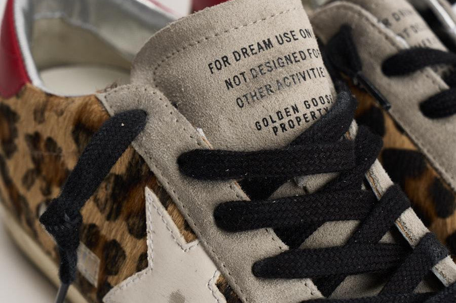 Sneakers donna Super Star in cavallino leopardato GWF00101 F00810315868 GOLDEN GOOSE 