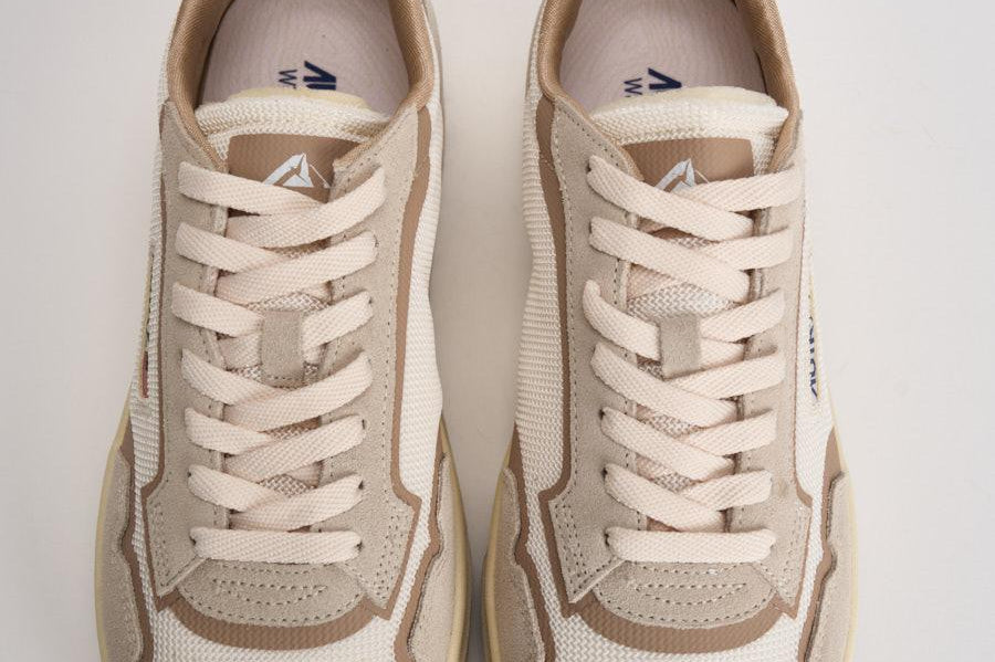Sneakers uomo Wild pace beige e bianca LDLM AK03 AUTRY 