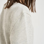 Felpa donna girocollo grigio chiaro SWPW 001M AUTRY 