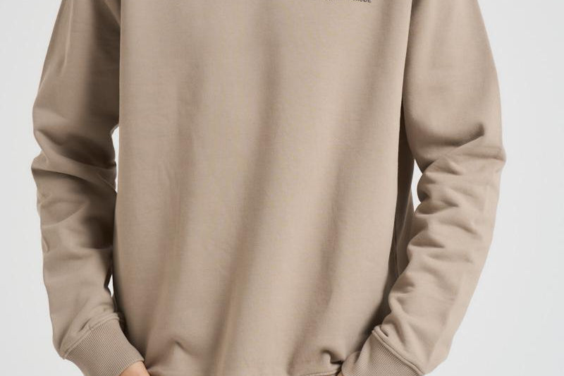 Felpa uomo girocollo tortora M00018103 ELEPHANTSKIN SAMSØE SAMSØE 