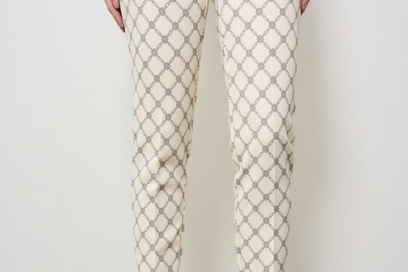 Pantalone donna skinny panna PAS71 E84 ELISABETTA FRANCHI 