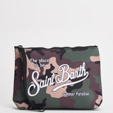Pochette donna Aline camouflage verde militare ALINE 03147L MC2 SAINT BARTH 