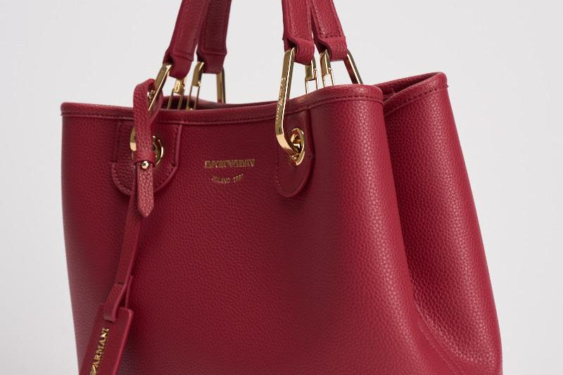 Borsa a mano donna in pelle rossa EW000361 AF12036M5068 EMPORIO ARMANI 