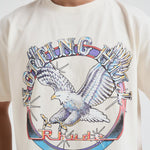 T-shirt uomo girocollo bianca con stampa TT13012 VINTAGEWHITE0028 RHUDE 
