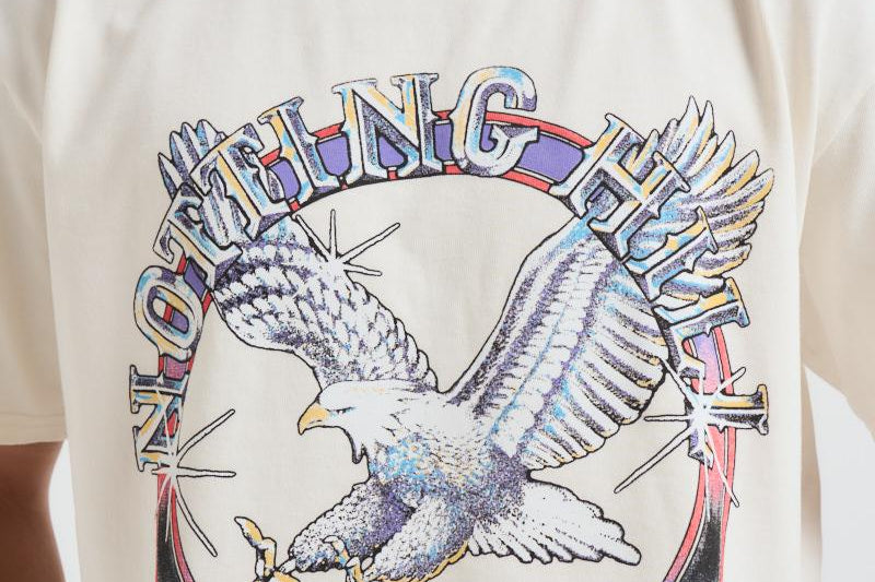 T-shirt uomo girocollo bianca con stampa TT13012 VINTAGEWHITE0028 RHUDE 