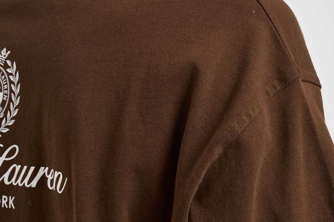 T-shirt uomo girocollo marrone 710A13265 004 RALPH LAUREN 