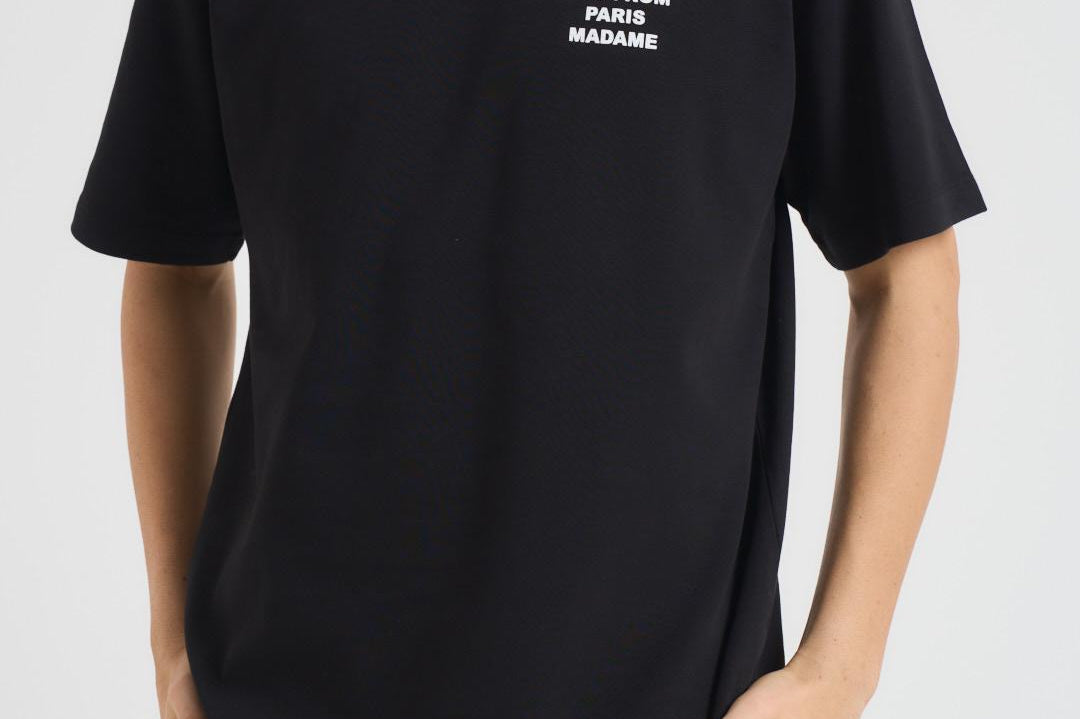 T-shirt uomo girocollo nera TS203 CO0002BL DROLE DE MONSIEUR 