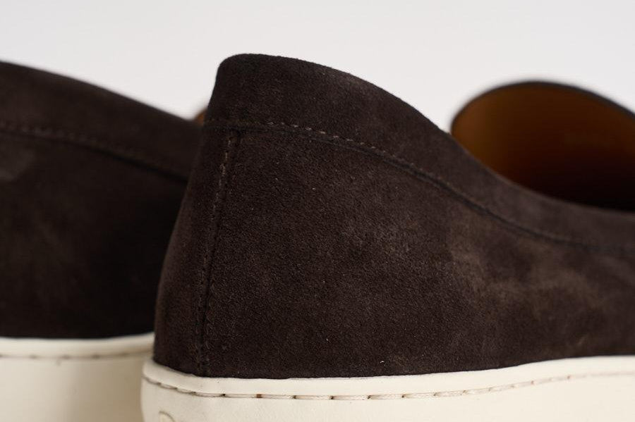 Mocassino uomo in suede marrone scuro 3546 VISONEM23 DOUCAL'S 