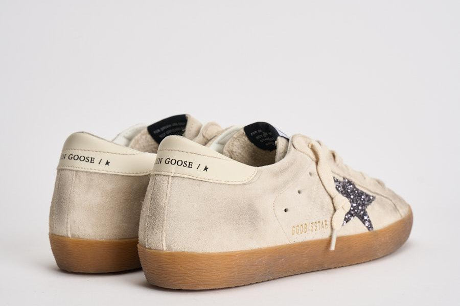 Sneakers donna Super-Star in suede panna GWF00101 F00720215751 GOLDEN GOOSE 