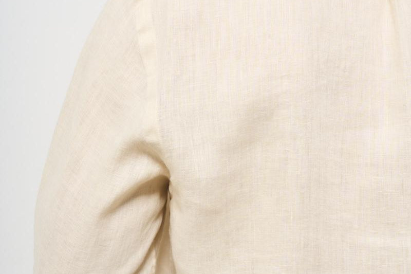 Camicia uomo in lino crema 710968915 005 RALPH LAUREN 
