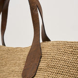 Borsa donna Tokyo in rafia beige TOKYOII TEA IBELIV 