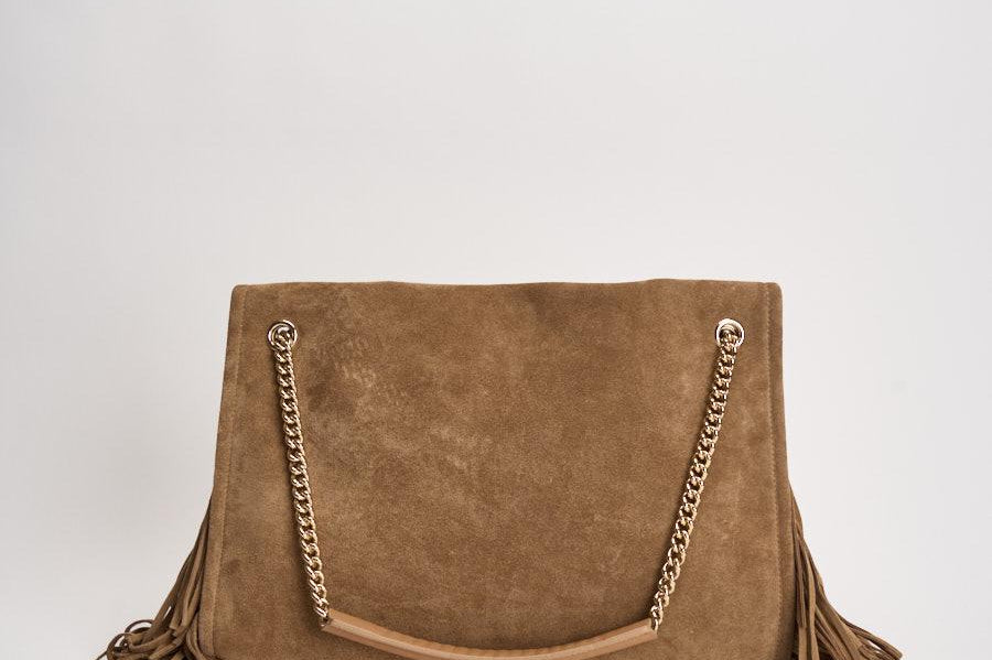 Borsa donna Venus Midi in suede tortora B02212 BISCOTTO ORCIANI 