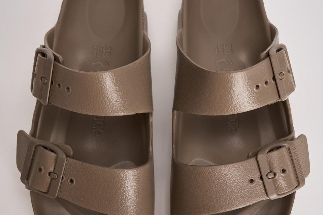 Sandalo uomo Arizona gomma tortora 1030447 TAUPE BIRKENSTOCK 