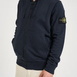 Felpa uomo con zip blu 6100061 S0051V0020 STONE ISLAND 