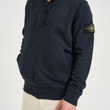 Felpa uomo con zip blu 6100061 S0051V0020 STONE ISLAND 