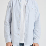 Camicia uomo a righe celeste 710549084 009 RALPH LAUREN 