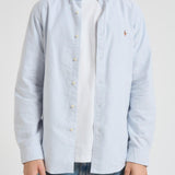 Camicia uomo a righe celeste 710549084 009 RALPH LAUREN 