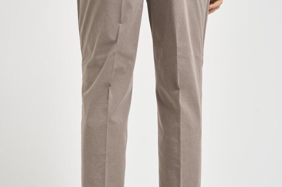 Pantalone uomo gamba dritta tortora ARECHI 108195 SANTANIELLO 