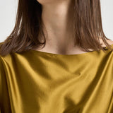 Camicia donna Xenia drappeggio in vita oro 726SS7827S GOLDEN DANAME 