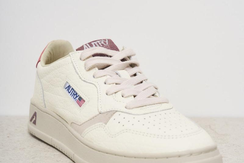 Sneakers donna bianca e fragola AULW NE01 AUTRY 