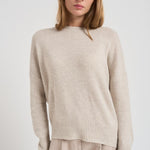 Maglione girocollo donna in cashmere 201726 OYSTER LISA YANG 