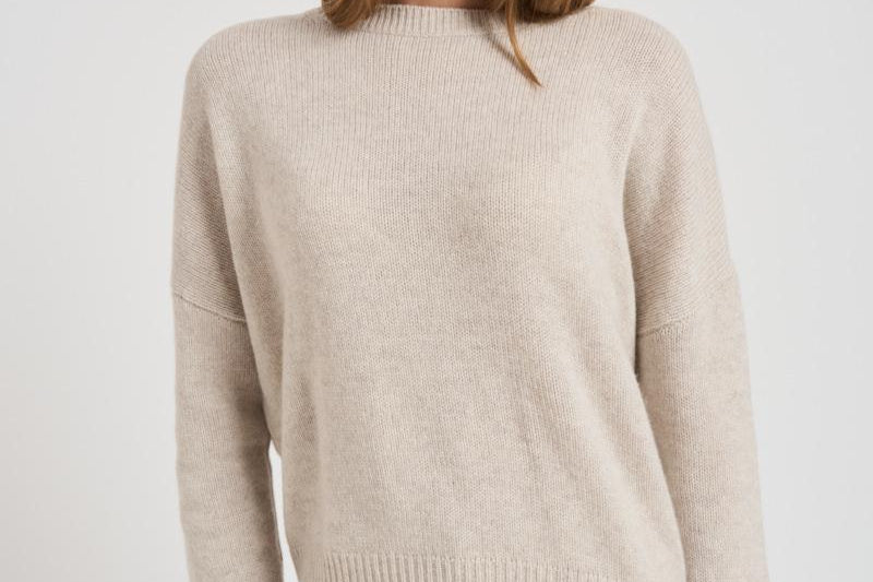 Maglione girocollo donna in cashmere 201726 OYSTER LISA YANG 