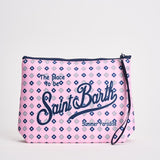Pochette donna Aline fantasia floreale rosa ALINE 00166L MC2 SAINT BARTH 