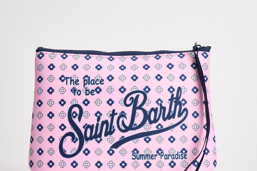 Pochette donna Aline fantasia floreale rosa ALINE 00166L MC2 SAINT BARTH 