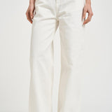 Jeans donna dritto in denim bianco GWP02079 P00098010190 GOLDEN GOOSE 