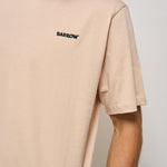 T-shirt uomo girocollo beige ATH084 092 BARROW 